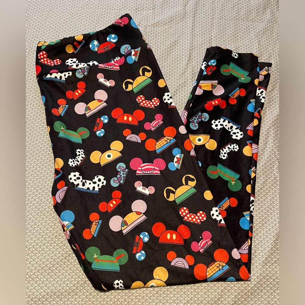 Womens DISNEY leggings size TC 16-22 ear hats Charlies Project NEW